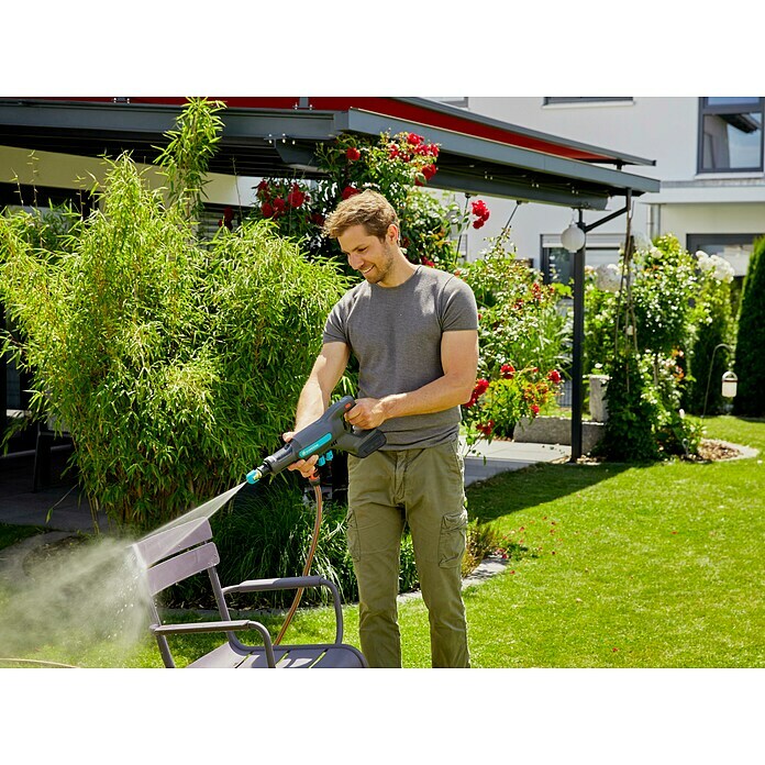 Gardena Power for All 18V Akku-Druckreiniger AquaClean 24/18V SE (18 V, 1 Akku, 2,5 Ah) | BAUHAUS