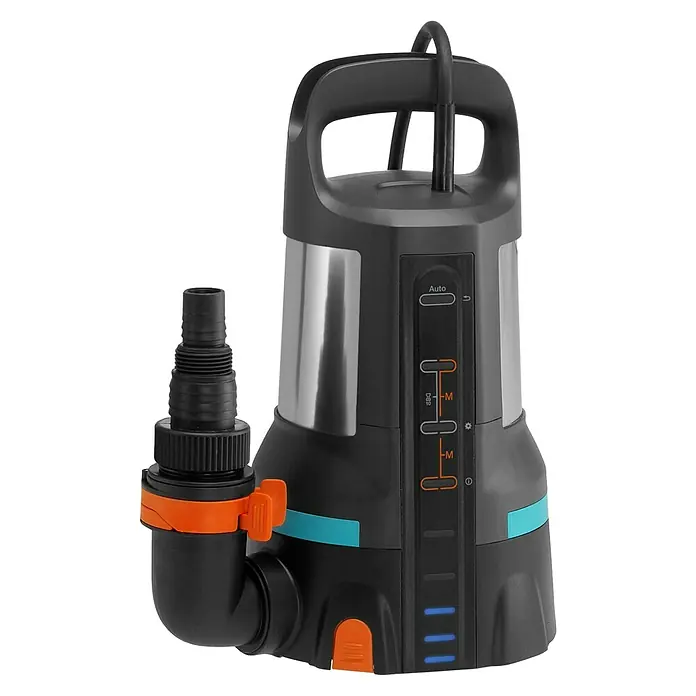 Gardena Klarwasser-Tauchpumpe 11000 Aquasensor - 450 W, Max. Fördermenge: 11.000 l/h - Gardena Schmutzwasser-Tauchpumpe mit innovativen Funktionen für effizientes Abpumpen.