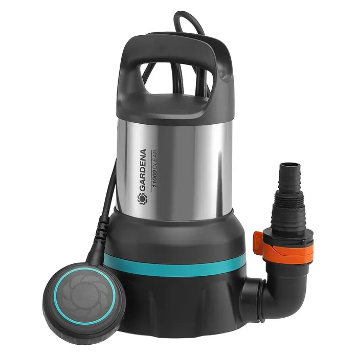 Gardena Klarwasser-Tauchpumpe 11000300 W, Max. Fördermenge: 11.000 l/h Diagonal View