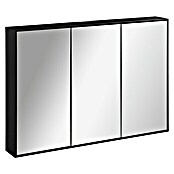 Lanzet LED-Spiegelschrank Woodblock (B x H: 100 x 68 cm, Holz, Schwarz) | BAUHAUS