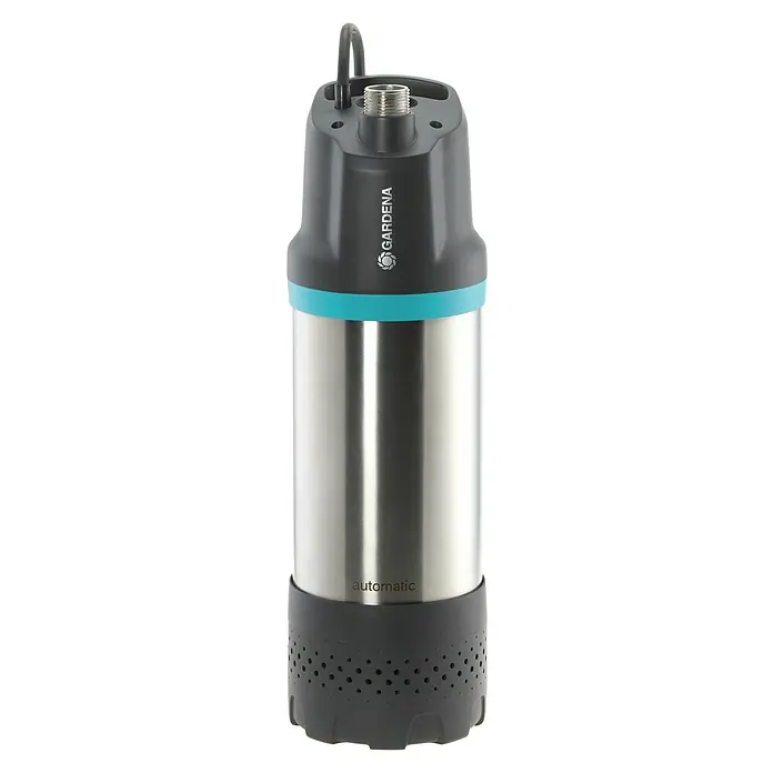 Gardena Tauchpumpe 5900/4 INOX Automatic - 900 W, Max. Fördermenge: 5.900 l/h - Die Gardena Comfort Tauchdruckpumpe 6000/5 automatic ist eine leistungsstarke Pumpe zur Bewässerung und Entwässerung.