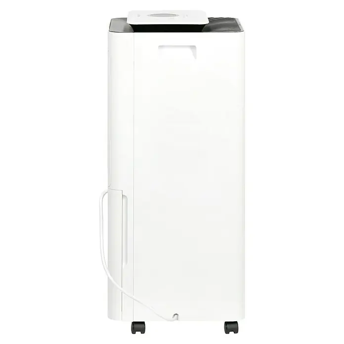 Proklima Luftentfeuchter - 400 W, Entfeuchtungsleistung: 20 l/Tag, L x B x H: 26,2 x 26,2 x 59 cm, Rollen - Weißer Luftentfeuchter mit Rollen für einfache Mobilität, ideal für die Regulierung der Luftfeuchtigkeit in Innenräumen.