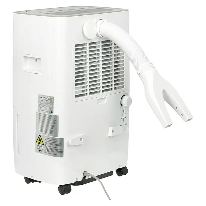 Voltomat Elektro-Luftentfeuchter mit Schuhtrockner - 520 W, Entfeuchtungsleistung: 30 l/Tag, L x B x H: 31,5 x 39,5 x 53,5 cm, Weiß, Grau - Weißes, tragbares Klimagerät mit Abluftschlauch zur flexiblen Kühlung in Innenräumen. Ideal für Zuhause und Büro.