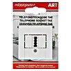 Voltomat ART TAE-Anschlussdose (Alpinweiß, 3x6 NFN, Kunststoff, Unterputz)