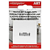 Voltomat ART Taster mit Glimmlampe (Alpinweiß, Unterputz, Kunststoff, 10 A)