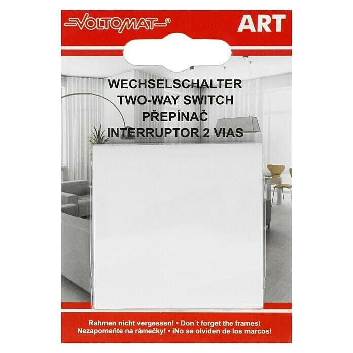 Voltomat ART Aus- & Wechselschalter (Alpinweiß, Kunststoff, Unterputz)