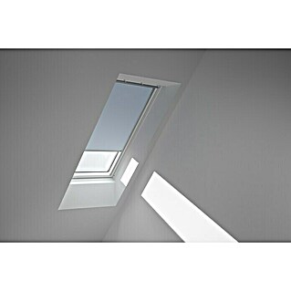 Velux Dachfensterrollo DKL MK08 4576S (Farbe: Himmelblau - 4576S, Farbe Schiene: Aluminium, Manuell)