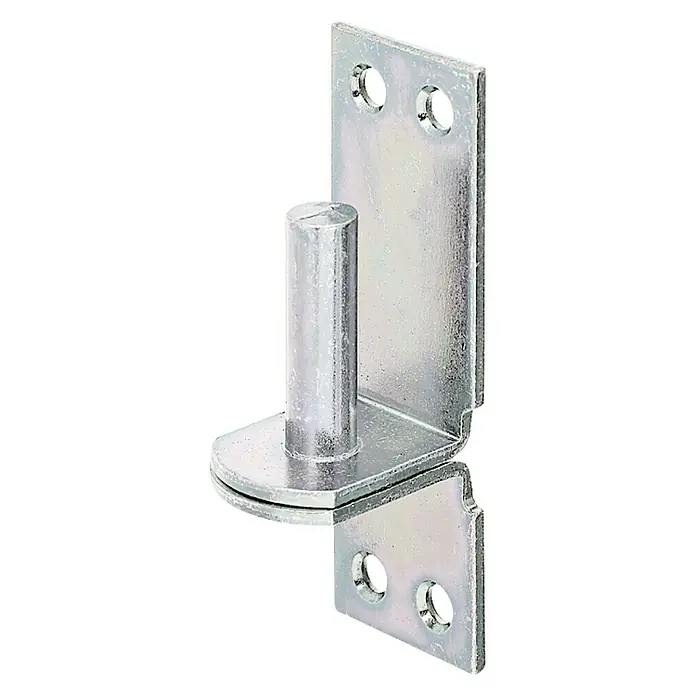 Stabilit Aufschraubkloben - Durchmesser Dorn: 16 mm, Abstand Dorn bis Platte: 13 mm, 115 x 40 mm - Ein verzinktes Kloben mit Platte für Tore und Türen, ideal zur stabilen Befestigung.