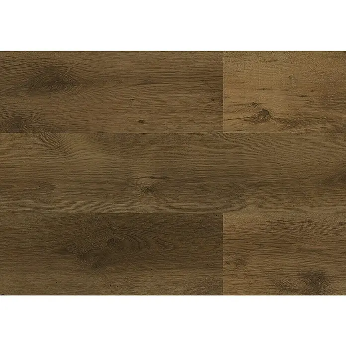 LOGOCLIC Laminado Roble Sutter - 1.380 x 193 x 6 mm, Roble, AC3 - Primer plano de tablones de suelo de madera que muestran una textura y un grano cálidos y naturales, ideales para crear espacios interiores acogedores.