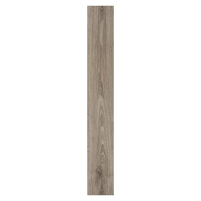 LOGOCLIC Laminado Roble New York - 1.380 x 193 x 8 mm, AC5 - Una sola tabla con un bonito patrón de vetas de madera marrón para un aspecto natural, ideal para espacios de vida modernos.