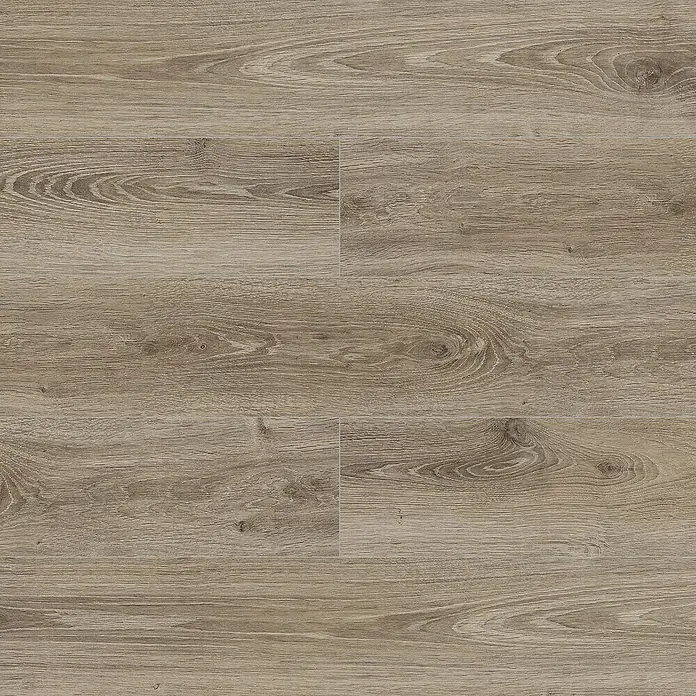LOGOCLIC Laminado Roble New York - 1.380 x 193 x 8 mm, AC5 - Primer plano de suelo laminado con aspecto de madera natural. El patrón y la combinación de colores dan al suelo un aspecto auténtico.