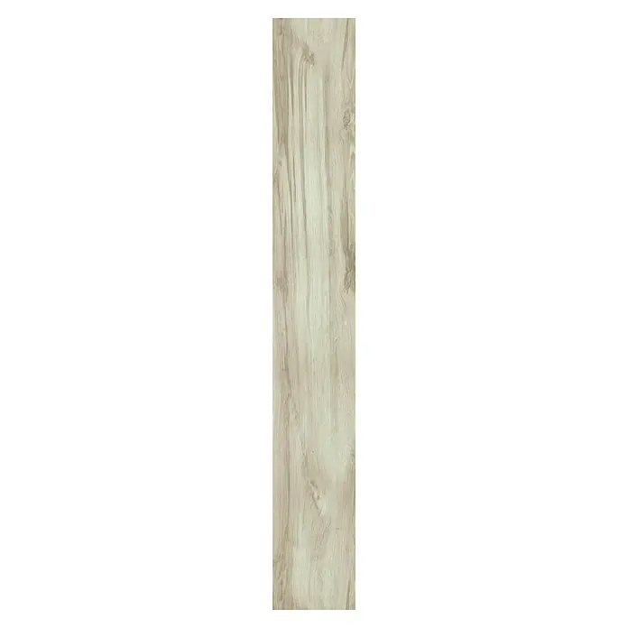 LOGOCLIC Laminado Roble Odessa - 1.380 x 193 x 10 mm, Roble, AC4 - Muestra de producto de tablón de madera clara con vetas y nudos, ideal para suelos o revestimientos de paredes con aspecto natural.