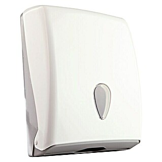 CM Baños Dispensador de toallas de papel (Blanco, Plástico, Apto para: Utensilios de baño)