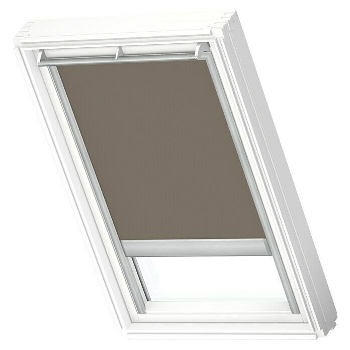 BAUHAUS - Solar Aluminium, DSL 4574S, Farbe Solarbetrieben) Dachfensterrollo (Farbe: Velux Schiene: 4574S | Nougat FK06