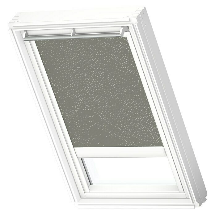 Velux Dachfensterrollo Solar DSL C04 4581SWL BAUHAUS Solarbetrieben) Schiene: | - (Farbe: 4581SWL, Farbe Weiß, Blaugrau