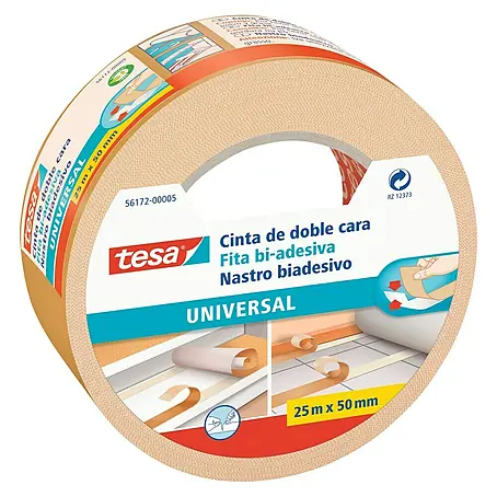 Tesa  Cinta de doble cara para moquetas Universal