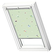 Velux Dachfensterrollo DKL MK08 4661S (Farbe: Kids Grüne Sterne - 4661S, Farbe Schiene: Aluminium, Manuell) | BAUHAUS