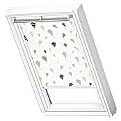 Velux Dachfensterrollo DKL SK10 4667SWL (Farbe: Kids Drachen - 4667SWL, Farbe Schiene: Weiß, Manuell) | BAUHAUS