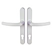 Solid Elements Drückergarnitur (Drücker/Drücker mit Langschild, Weiß)
