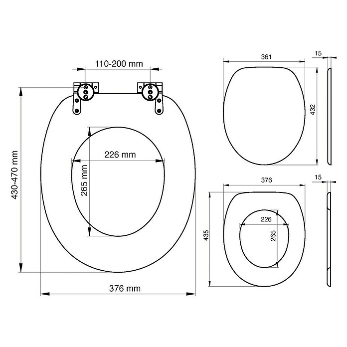 Tiger Toiletzitting Hetta (Hout, Hout, Softclose) | BAUHAUS