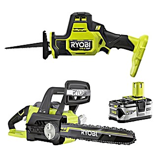 Ryobi ONE+ Zaagset (Ryobi Accureciprozaag RRS18C-0 & Ryobi Accukettingzaag OCS1830)