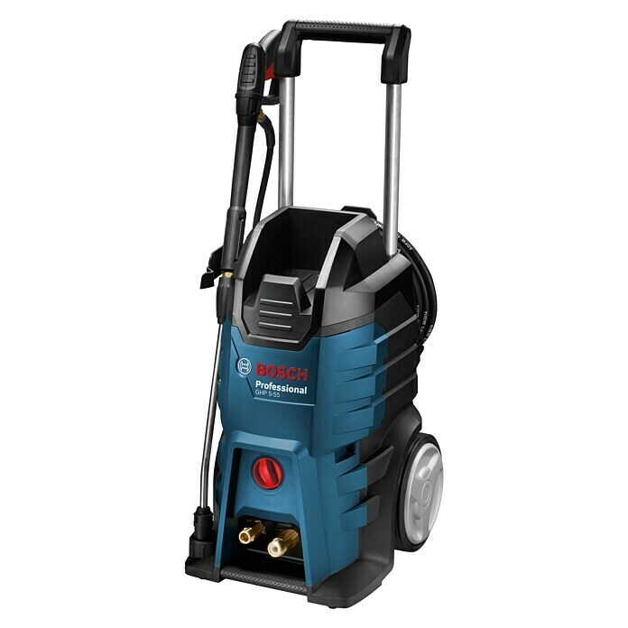 Bosch Professional Hochdruckreiniger GHP 5-552.200 W, Betriebsdruck: 115 bar, Fördermenge: Max. 520 l/h Left Side View