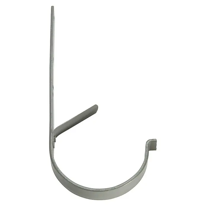FunkeGruppe Rinneneisen - Nennweite: 100 mm, Blank, Stahl - Metallene Dachrinnenhalterung zur Befestigung von Dachrinnen am Gebäude. Robuste Ausführung für lange Haltbarkeit.