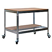 Simonrack Simonwork Werkbank MOBILE BT0 (L x B: 76 x 151 cm, Arbeitshöhe: 91,7 cm, Belastbarkeit: 120 kg, Silber) | BAUHAUS
