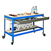 Simonrack Simonwork Banco de trabajo BT0 Box Mobile (L x Al: 76 x 95 cm, Ancho: 150 cm, Capacidad de carga: 280 kg, Azul)