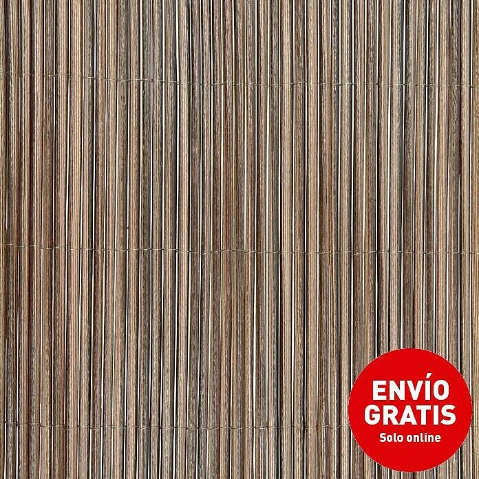 Nortene Ocultación de mimbre Fency Wick (Plástico, L x Al: 3 x 1,5 m, Marrón castaño)