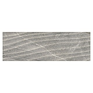 BHS Showroom Revestimiento de pared Tempo Curve (90 x 30 cm, Ceniza, Brillante, Rectificado)