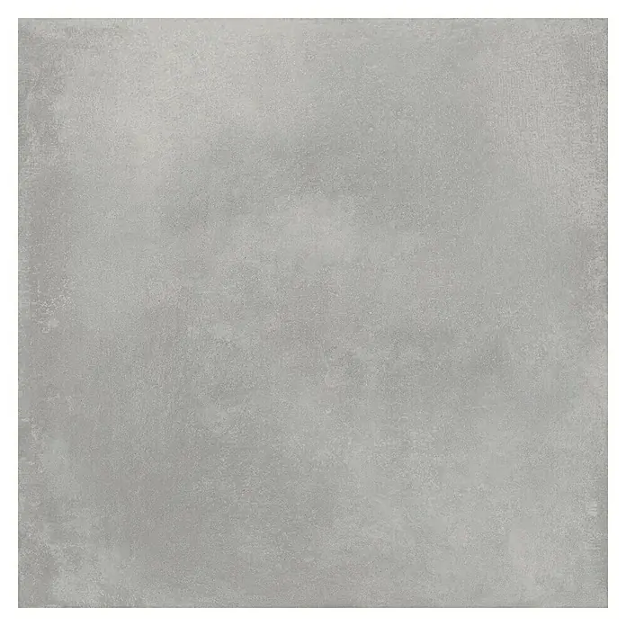 BHS Showroom Pavimento porcelánico Energy - 60,5 x 60,5 cm, Gris, Mate - Primer plano de una baldosa de cerámica gris con acabado mate. Ideal para interiores modernos y como elemento de diseño para suelos y paredes.