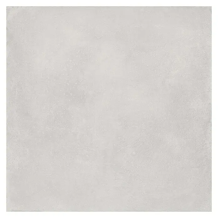 BHS Showroom Pavimento porcelánico Energy - 60,5 x 60,5 cm, Natural, Mate, Clase 3 - Primer plano de una baldosa cerámica gris claro con una superficie sutilmente texturizada, ideal para interiores modernos y diseños contemporáneos.