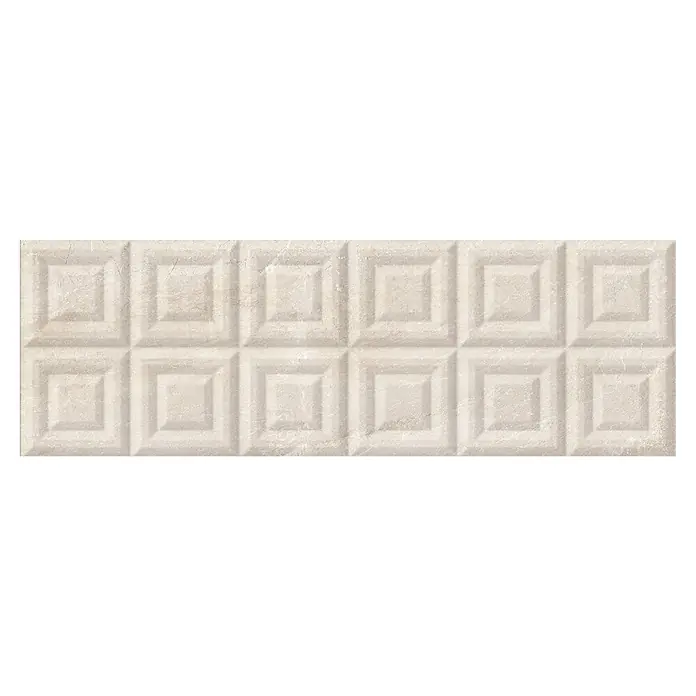 BHS Showroom Revestimiento de pared Tempo Allegra - 90 x 30 cm, Nature, Mate, Rectificado - Elegante azulejo cerámico beige con diseño cuadrado, ideal para crear un diseño de pared o piso sofisticado en cualquier habitación.