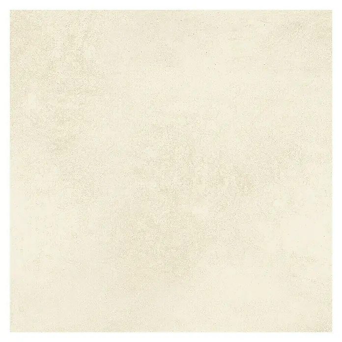 BHS Showroom Pavimento porcelánico Energy - 45 x 45 cm, Ivory, Mate - Primer plano de una baldosa de cerámica beige con una textura sutil, ideal para espacios interiores modernos y atemporales.\n