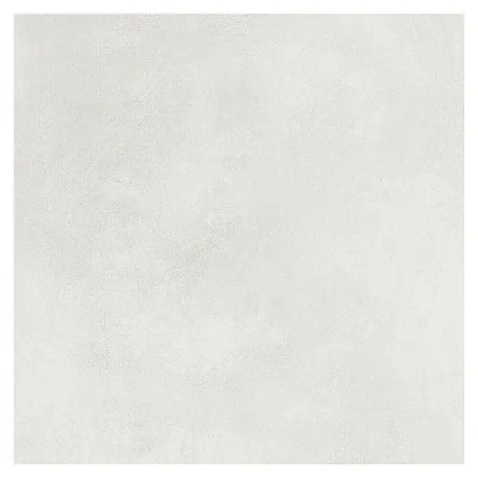 Pavimento porcelánico Energy - 60 x 60 cm, Blanco, Mate, Rectificado - Imagen cuadrada abstracta de una superficie gris claro texturizada con sutiles variaciones tonales, enmarcada por un borde negro.