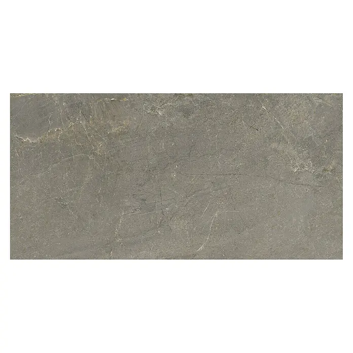 Halcón Pavimento porcelánico Tempo - 120 x 60 cm, Dark, Mate, Espesor: 9,5 mm - Baldosa de mármol gris con vetas sutiles para un diseño de suelo elegante. Aspecto de alta calidad para espacios modernos.
