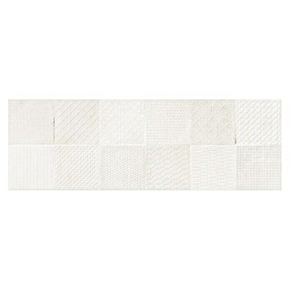 BHS Showroom Revestimiento de pared Madox Square (90 x 30 cm, Blanco, Mate, Rectificado)
