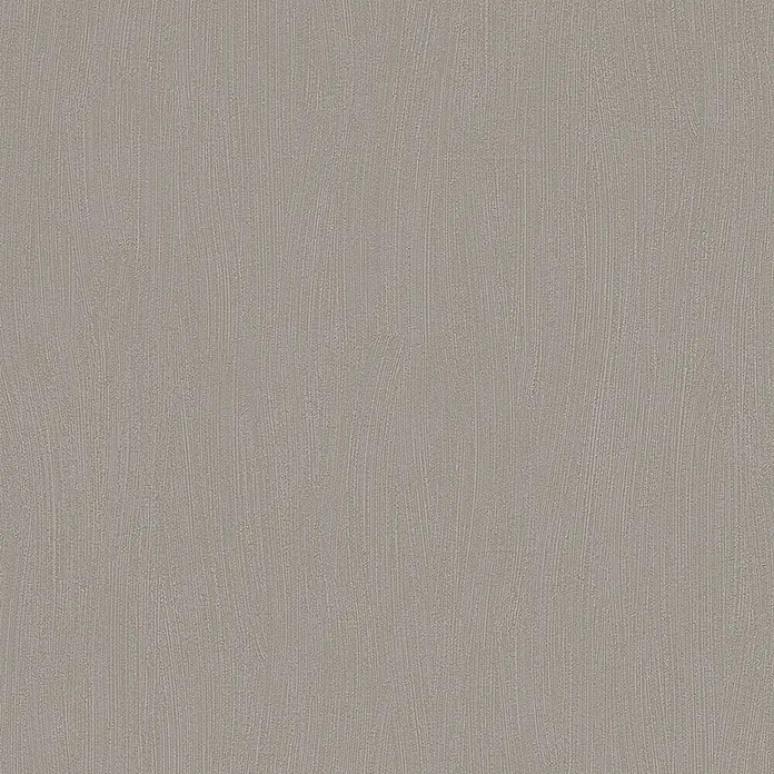 Vliestapete - Dunkelgrau, Uni, 10,05 x 0,53 m - Eine Nahaufnahme der Textur einer grauen, vertikal gerippten Tapete, die eine subtile, elegante Wanddekoration zeigt.