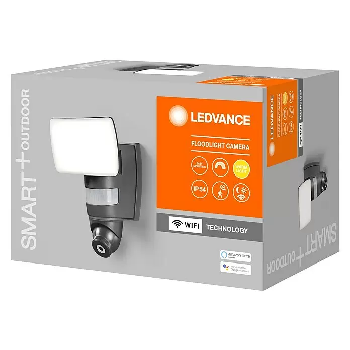Osram Smart+ LED-Außenwandleuchte Endura Pro24 W, 169 x 163 x 250 mm, Dunkelgrau, IP44 Diagonal View