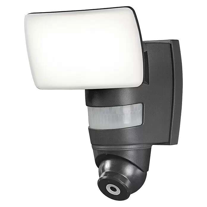 Osram Smart+ LED-Außenwandleuchte Endura Pro24 W, 169 x 163 x 250 mm, Dunkelgrau, IP44 Diagonal View