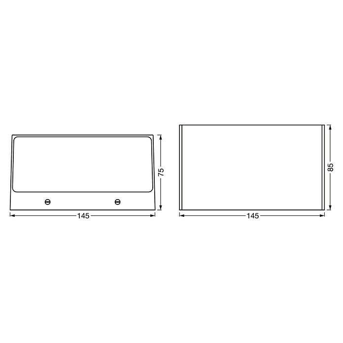 Ledvance Smart+ WiFi LED-Außenwandleuchte Brickwide (Farbe Gehäuse: Dunkelgrau, IP44) | BAUHAUS