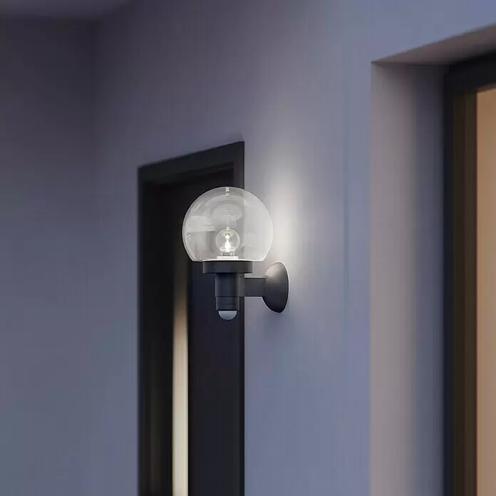 Steinel Buitenwandlamp L 595 S wit met bewegingsmelder - wandlamp met Steinel Buitenwandlamp L 595 S wit met bewegingsmelder - wandlamp met