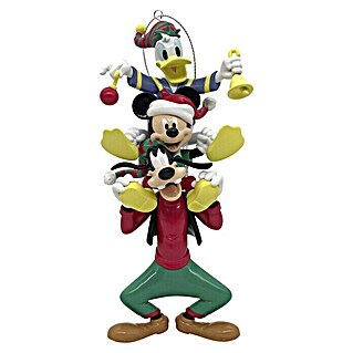 Kurt S. Adler Christbaumschmuck Disney Mickey, Donald & Goofy (Rot, Kunststoff, 6,35 x 4,32 x 13,34 cm)