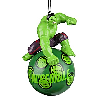 Kurt S. Adler Christbaumschmuck Hulk (Grün, Kunststoff, 8,41 mm x 8,28 cm x 12 cm, Marvel)