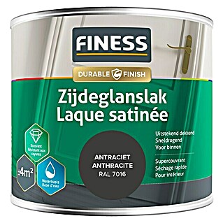 Finess Lak Zijdeglans (Antraciet grijs, 250 ml)