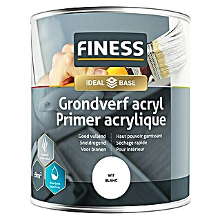 Finess Grondverf Acryl (Wit, 750 ml)