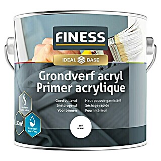 Finess Grondverf Acryl (Wit, 2,5 l)