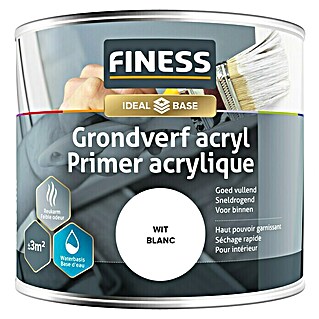 Finess Grondverf Acryl (Wit, 250 ml)
