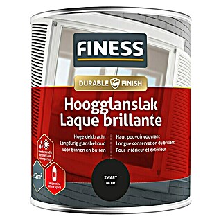 Finess Lak Hoogglans (Zwart, 750 ml)
